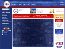 Tablet Screenshot of americanvaulting.org